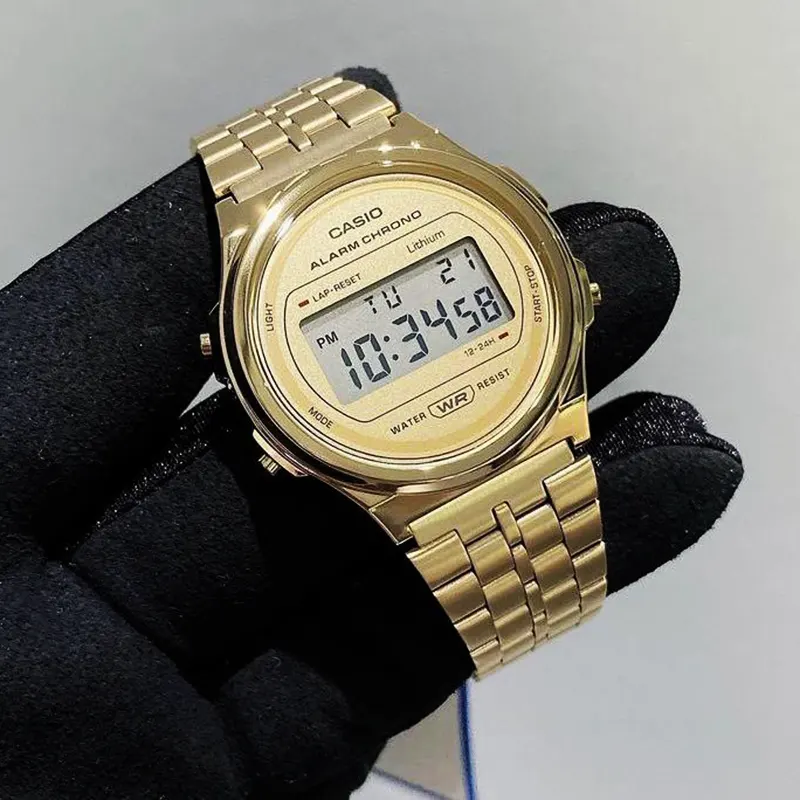 Casio Vintage Gold-tone Digital Dial Men's Watch- A171WEG-9ADF